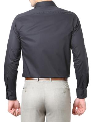 black cotton formal shirt - 14185470 - Standard Image - 2