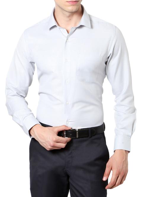 white cotton formal shirt - 14185472 - Standard Image - 1