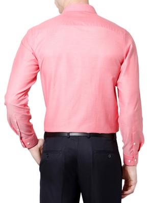 red cotton formal shirt - 14185473 - Standard Image - 2