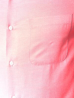 red cotton formal shirt - 14185473 - Standard Image - 3