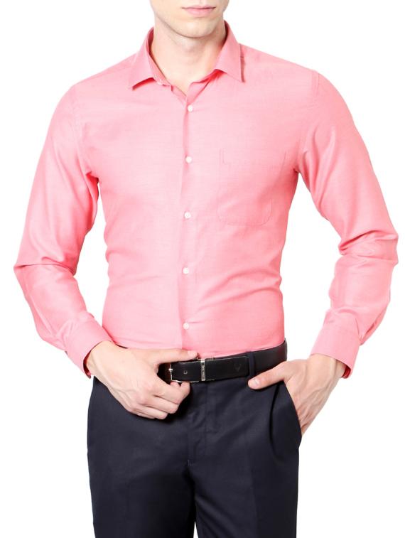 red cotton formal shirt - 14185473 - Zoom Image - 1