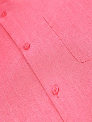 red cotton formal shirt - 14185637 - Standard Image - 3