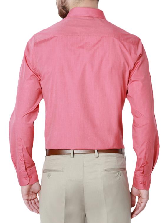red cotton formal shirt - 14185637 - Zoom Image - 2