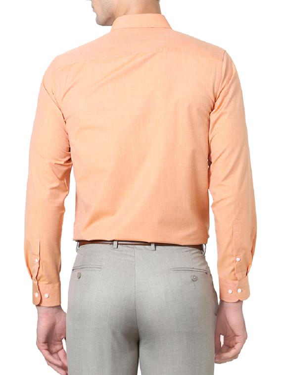 orange cotton formal shirt - 14185838 - Zoom Image - 2