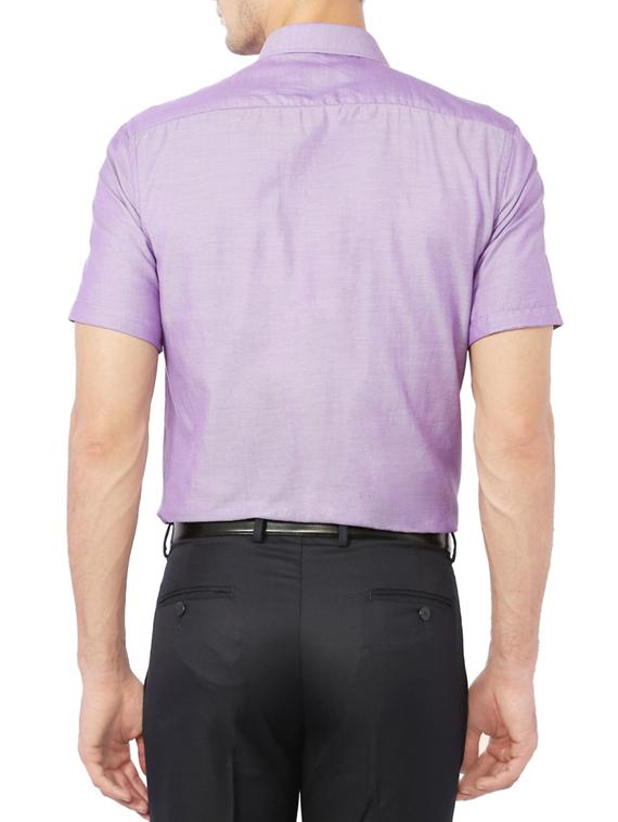 purple cotton formal shirt - 14185839 - Zoom Image - 2