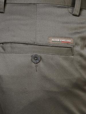 grey polyester blend flat front trouser - 14188453 - Standard Image - 3