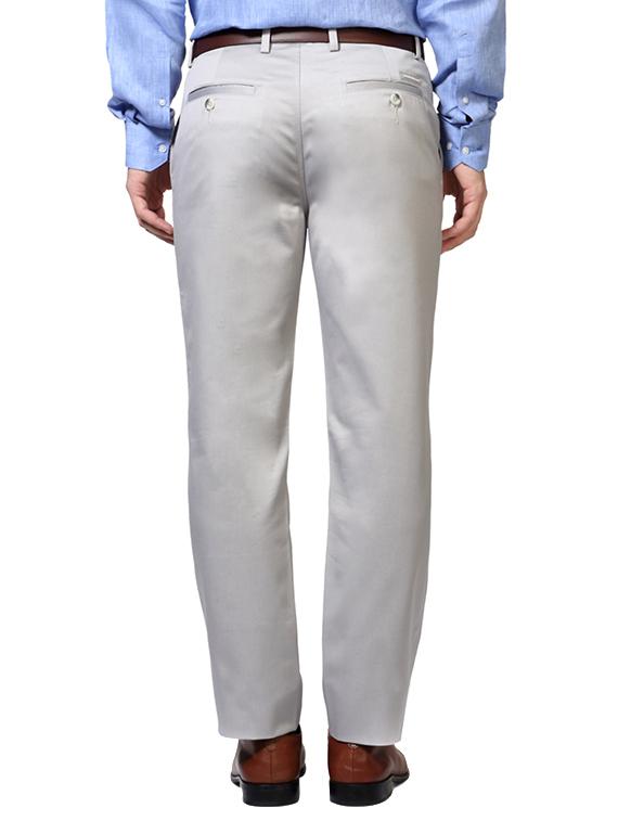 grey polyester blend formal trouser - 14188486 - Zoom Image - 2