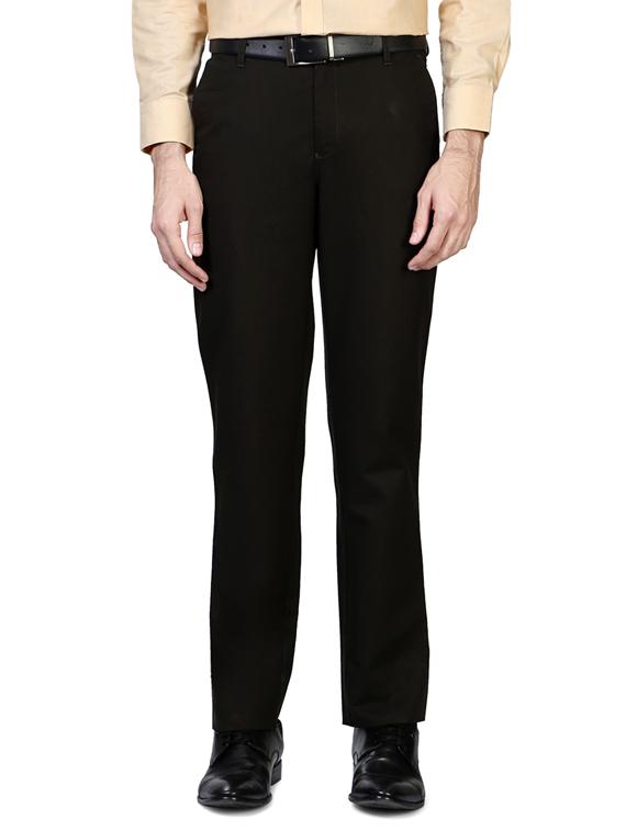 black cotton formal trouser - 14188513 - Zoom Image - 1