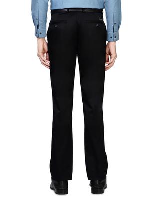 black cotton blend formal trouser - 14188515 - Standard Image - 2