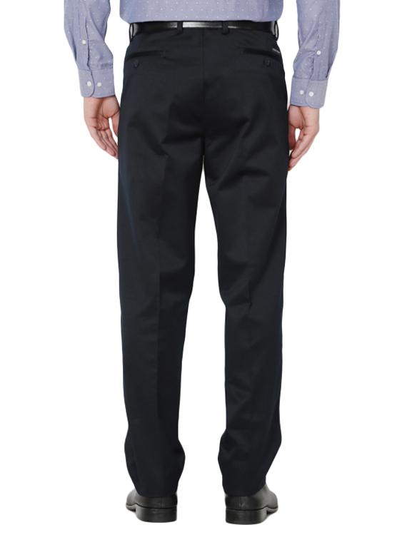 navy blue polyester blend formal trouser - 14188517 - Zoom Image - 2