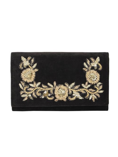 black velvet envelope clutch - 14191777 -  Standard Image - 0