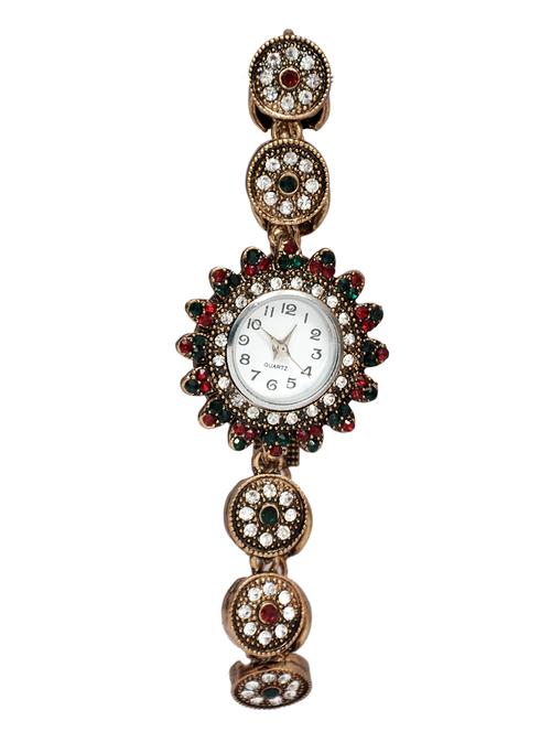 Mansiyaorange studded Bracelet Watches - 14192220 - Very Small Image - 1