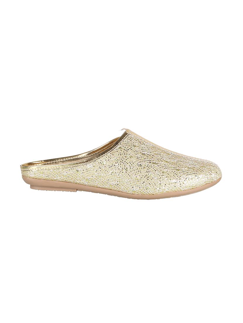 gold slip on jutis - 14194014 - Zoom Image - 2