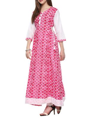 geometrical flared kurta - 14194181 - Standard Image - 2