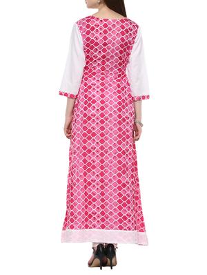 geometrical flared kurta - 14194181 - Standard Image - 3