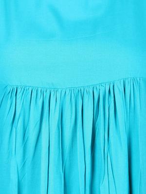 blue rayon flared kurta - 14195001 - Standard Image - 4
