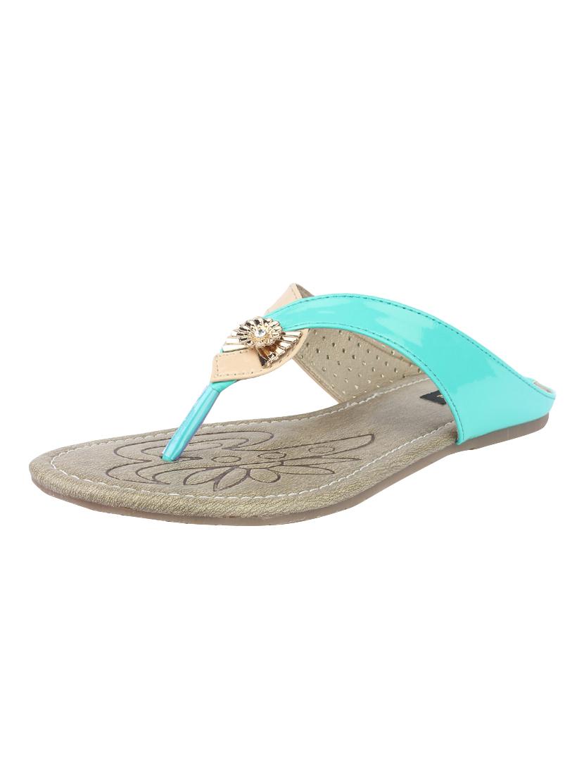 sea green toe separator sandal - 14195281 - Zoom Image - 2