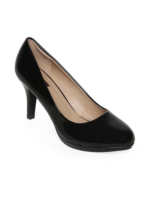 black patent leather slip on pumps - 14195686 -  Standard Image - 0