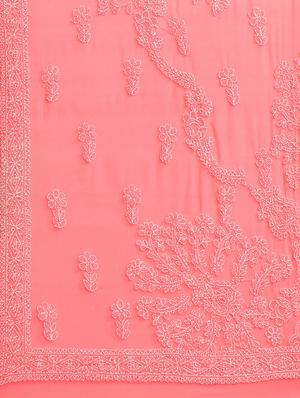 ada pink chikankari saree - 14196083 - Standard Image - 4