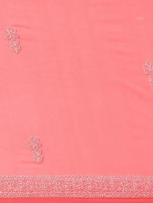 ada pink chikankari saree - 14196083 - Standard Image - 5