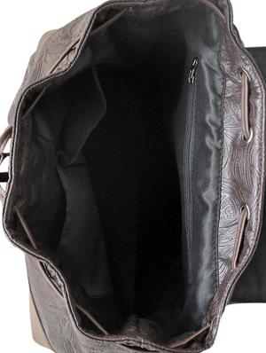 brown polyester regular backpack - 14196824 - Standard Image - 3