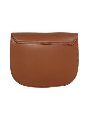 brown leatherette regular sling bag - 14196832 - Standard Image - 2