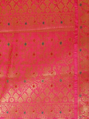pink art silk kanjivaram saree with blouse - 14198611 - Standard Image - 4