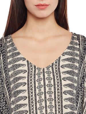 cold shoulder monochrome kaftan - 14206357 - Standard Image - 4