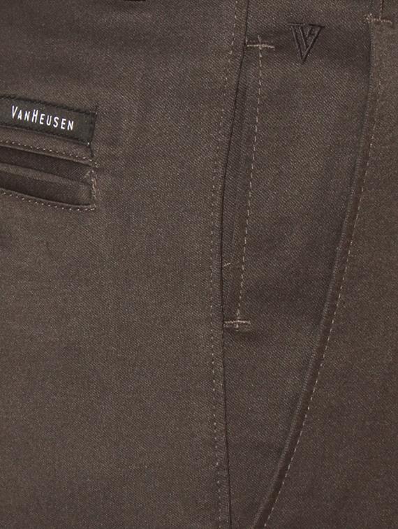 grey cotton blend formal trouser - 14206469 - Zoom Image - 3