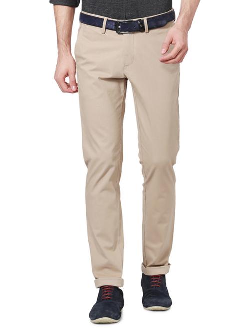 beige cotton chinos - 14206473 - Standard Image - 1