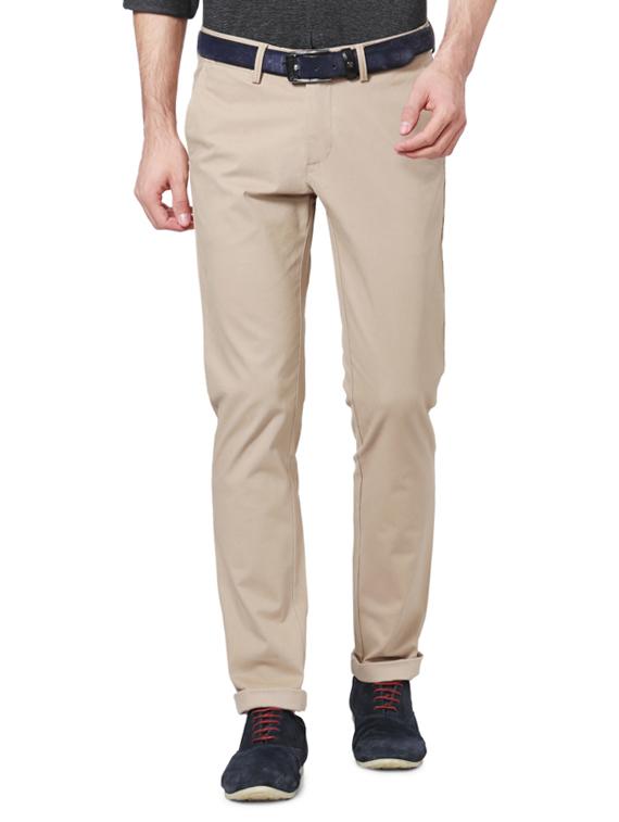 beige cotton chinos - 14206473 - Zoom Image - 1