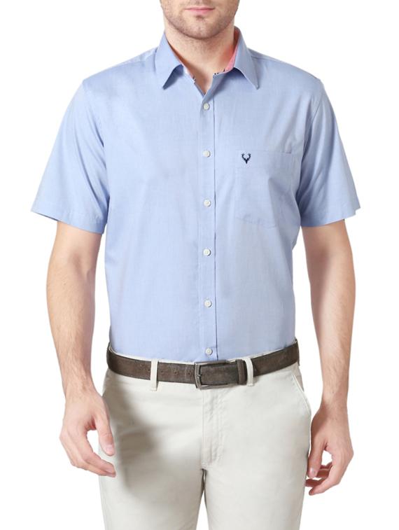 blue cotton formal shirt - 14206675 - Zoom Image - 1