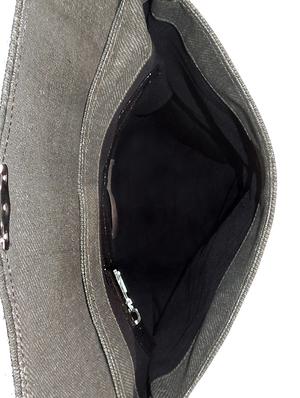 grey cotton sling bag - 14208839 - Standard Image - 3