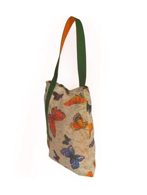 multi colored canvas printed tote - 14208846 - Standard Image - 4