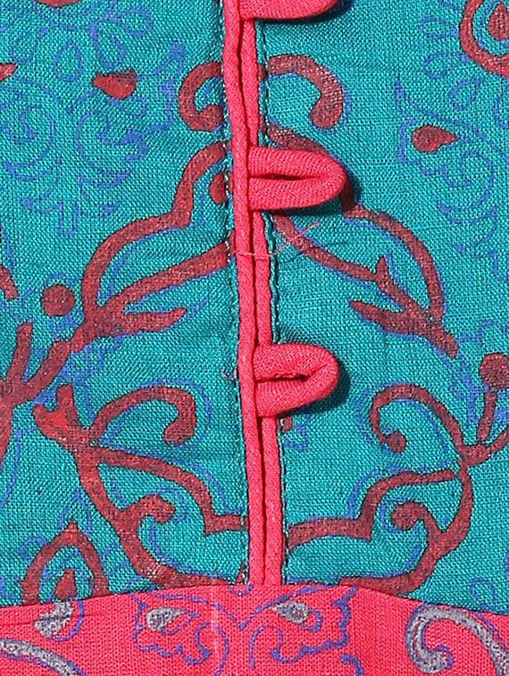 printed flared kurta - 14209645 - Zoom Image - 4