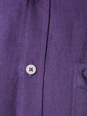 purple solid casual shirt - 14210424 - Standard Image - 3