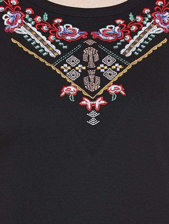 cold shoulder embroidered top - 14212650 - Zoom Image - 4