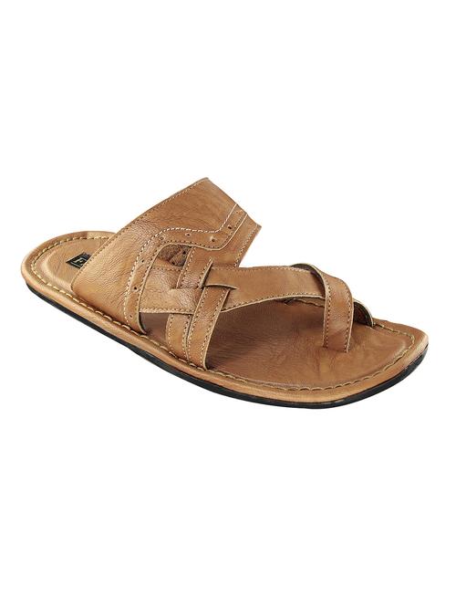 beige Leather slip on slipper - 14213397 - Very Small Image - 1