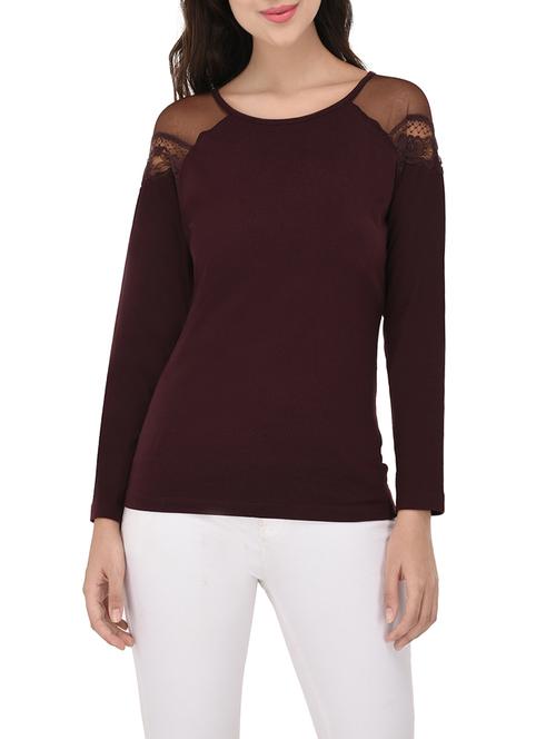 women's straight round neck top - 14213958 -  Standard Image - 0