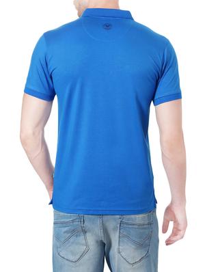 blue cotton polo t-shirt - 14214059 - Standard Image - 2
