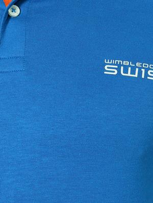 blue cotton polo t-shirt - 14214059 - Standard Image - 3