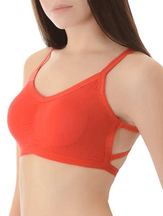 red nylon lette bra - 14214575 - Zoom Image - 2