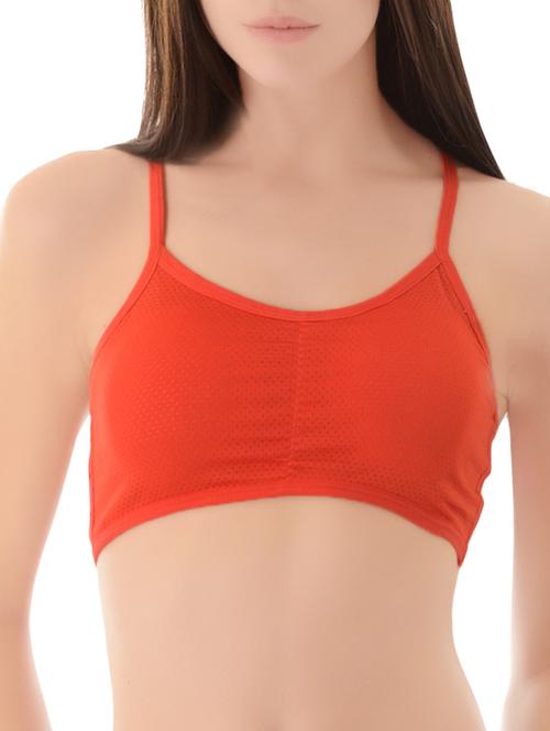 red nylon lette bra - 14214584 - Standard Image - 1