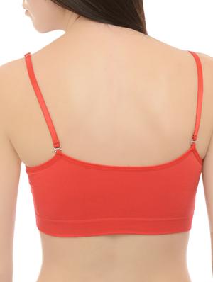 red nylon lette bra - 14214586 - Standard Image - 3
