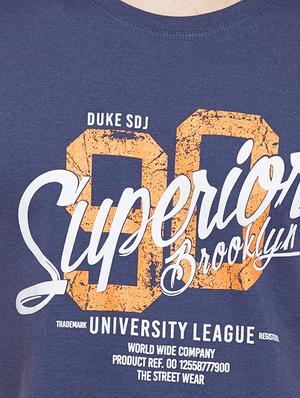 navy blue cotton t-shirt - 14215429 - Standard Image - 4