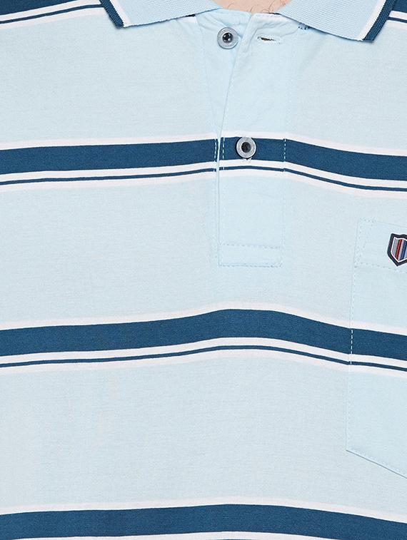 blue cotton t-shirt - 14215453 - Zoom Image - 4