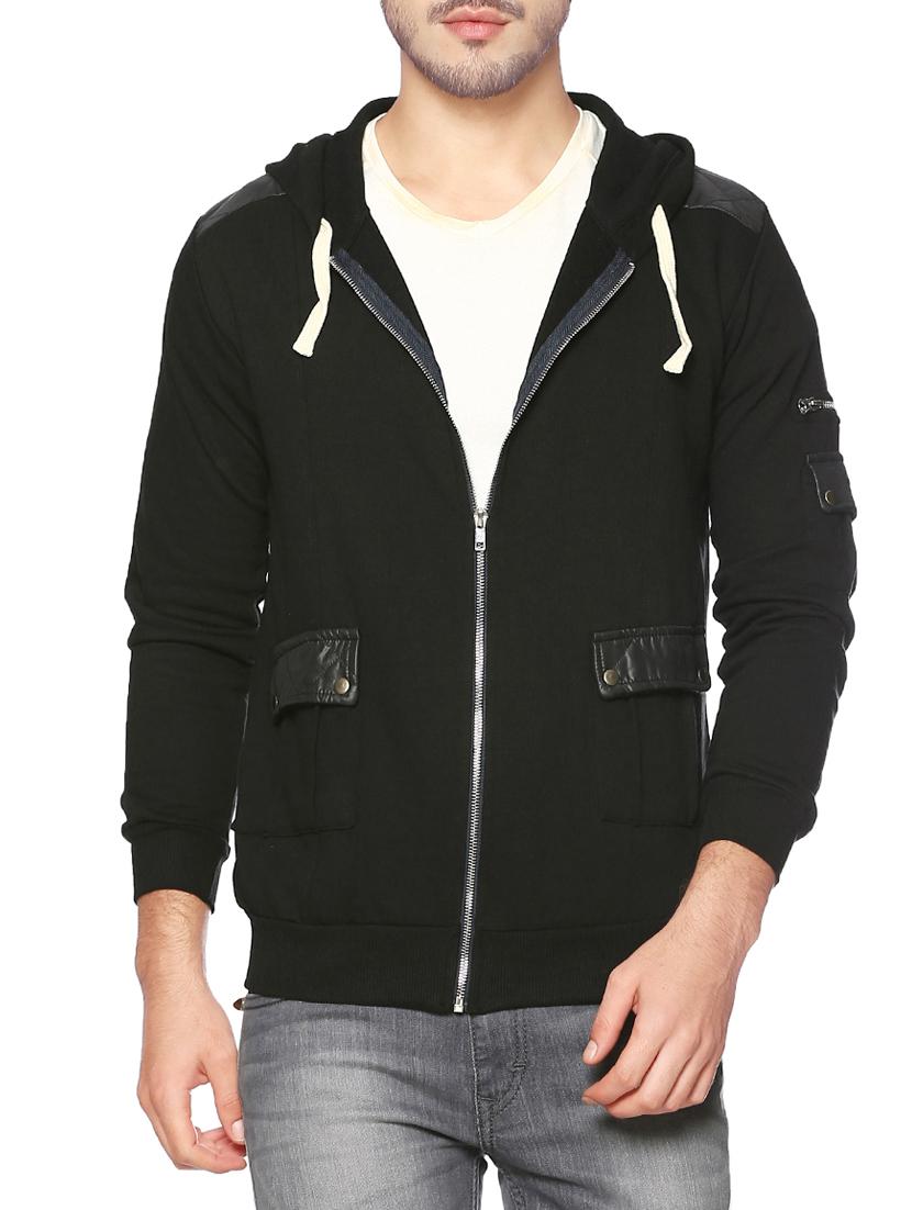 black cotton sweatshirt - 14216084 - Zoom Image - 1