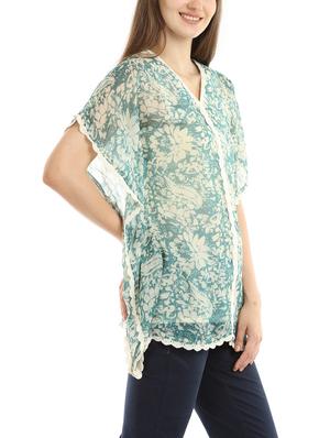light blue printed kaftan - 14217222 - Standard Image - 2