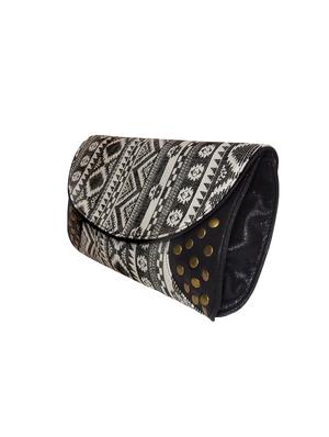 black silk ethnic clutch - 14222480 - Standard Image - 4