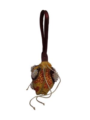 gold leatherette ethnic potli - 14222492 - Standard Image - 2